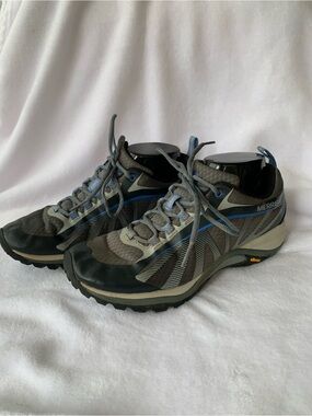 Merrell Siren Edge Grey Blue Trail Hiking Shoes J35516 Size 8.5